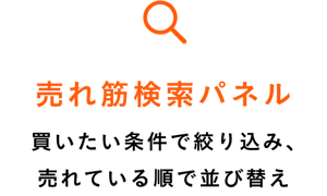 売れ筋検索パネル